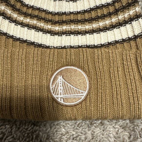 '47 Women's Golden State Warriors Espresso Cuff Knit NBA Basketball One Size - Picture 2 of 6